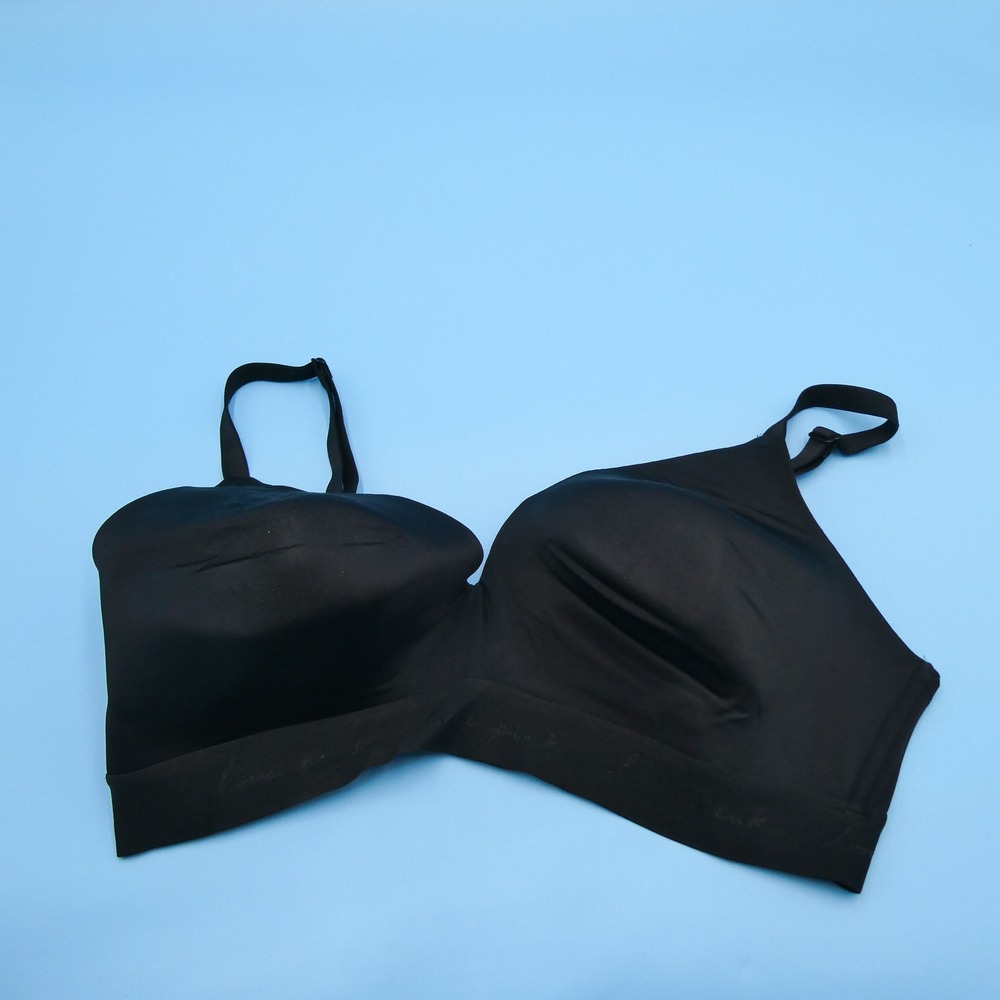 Victoria's‎ Secret Bra Womens 36DD Wear Everywhere Wireless Black Nylon Blend